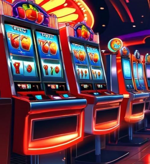 lucky bet slot game interface showing reels and game controls